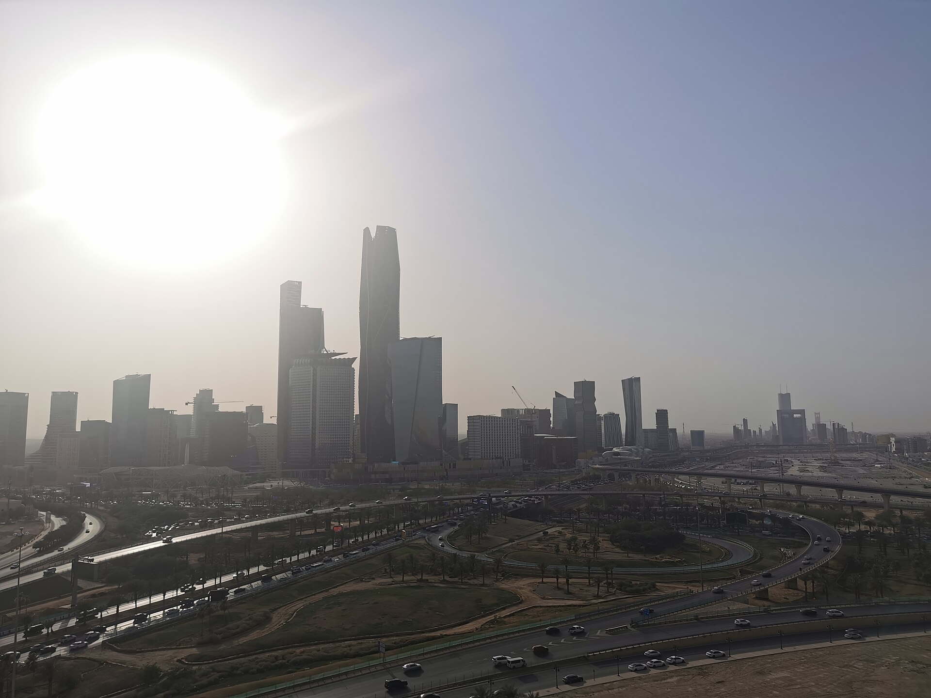 Commercial towers in Riyadh financial district