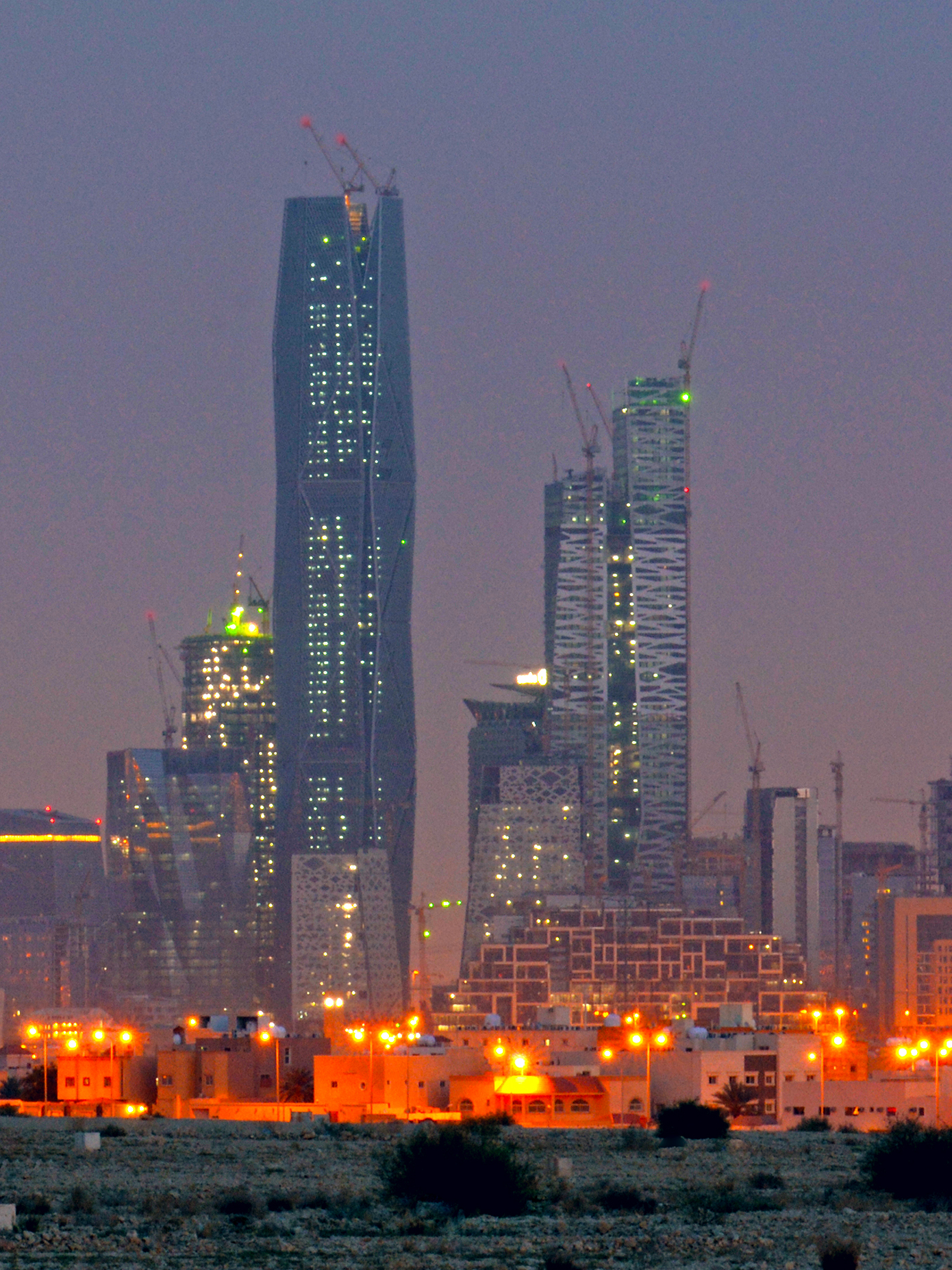 Urban residential development overlooking Riyadh